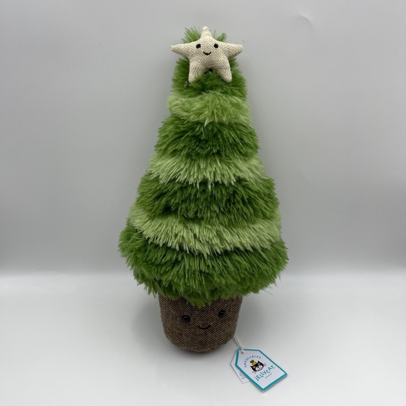 BNWT NEW RARE Jellycat Amuseable Nordic Spruce Christmas Tree holiday plush toy - Picture 1 of 8